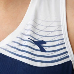 Diadora Court Kleid Damen - Dunkelblau, Weiß -Tennis Point Geschaft 00095000 30