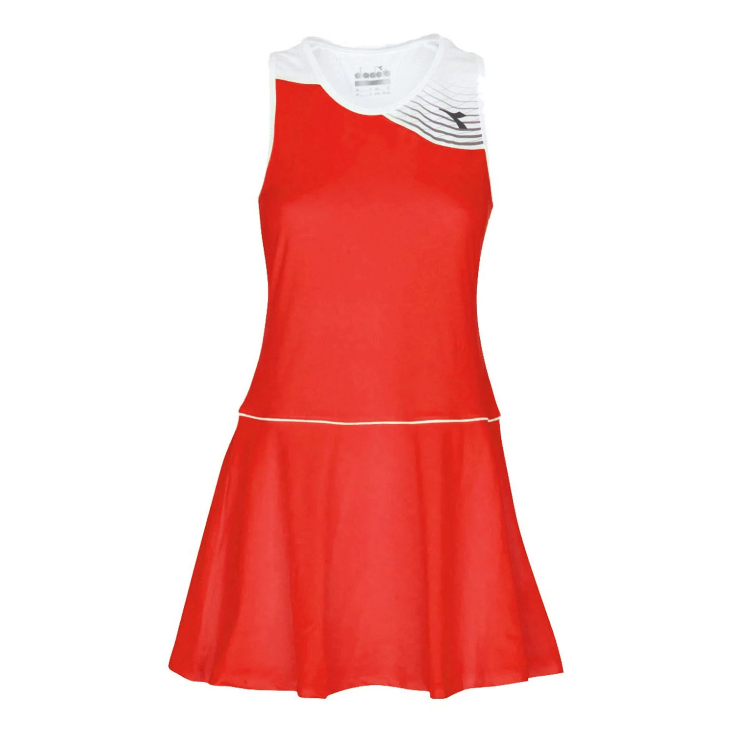 Court Kleid Damen - Rot, Weiß Diadora Court Kleid Damen - Rot, Weiß -Tennis Point Geschaft 00096000 000