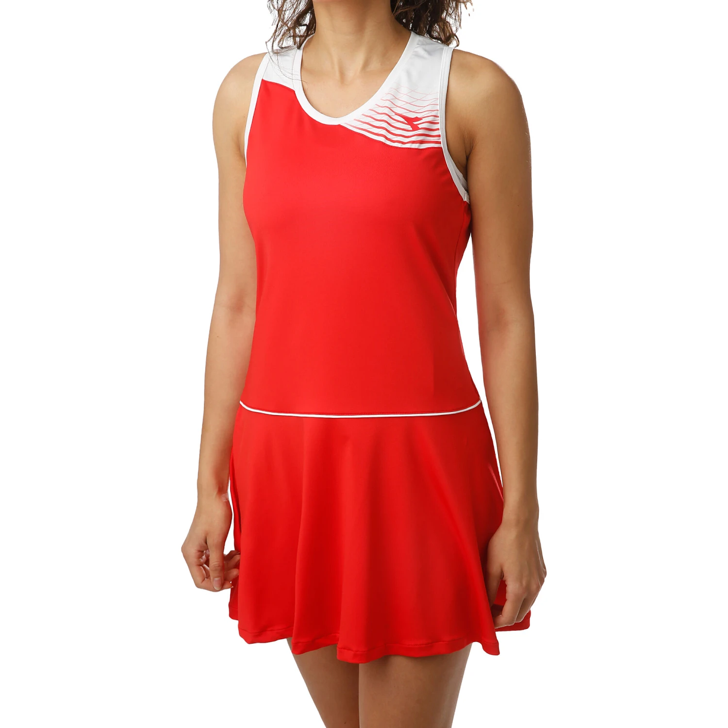 Court Kleid Damen - Rot, Weiß Diadora Court Kleid Damen - Rot, Weiß -Tennis Point Geschaft 00096000 20