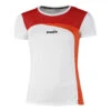 Diadora T-Shirt Damen - Weiß, Orange