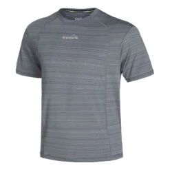 Diadora Be One Fit T-Shirt Herren - Grau -Tennis Point Geschaft 00403000 000