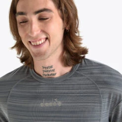 Diadora Be One Fit T-Shirt Herren - Grau -Tennis Point Geschaft 00403000 16