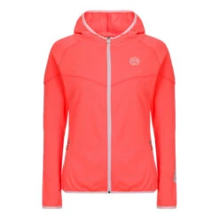 BIDI BADU Inga Tech Trainingsjacke Damen - Koralle, Weiß -Tennis Point Geschaft 00504000 000
