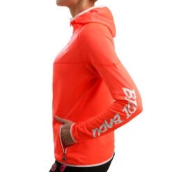 BIDI BADU Inga Tech Trainingsjacke Damen - Koralle, Weiß -Tennis Point Geschaft 00504000 21