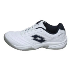 Lotto VIII SI Indoor Teppichschuh Herren - Weiß, Dunkelblau -Tennis Point Geschaft 01224000 0 1