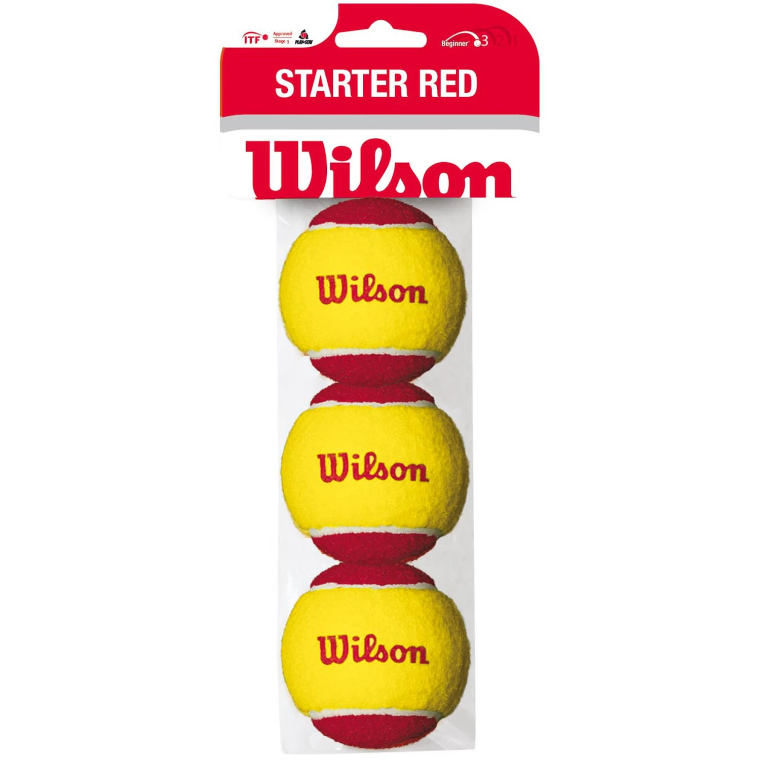 Starter Balls (Stage 3) 3er Beutel Wilson Starter Balls (Stage 3) 3er Beutel -Tennis Point Geschaft 0151500000 000