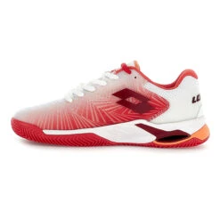 Lotto Mirage 100 II Sandplatzschuh Damen - Weiß, Rot -Tennis Point Geschaft 01644000 0 3