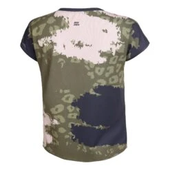 BIDI BADU Pure Wild Capsleeve T-Shirt Damen - Oliv, Mehrfarbig