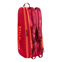 Wilson Tour Schlägertasche 6er - Rot, Orange -Tennis Point Geschaft 0221200000 0 2