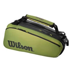 Wilson Blade Super Tour SchlĂ€gertasche 9er - GrĂŒn, Schwarz