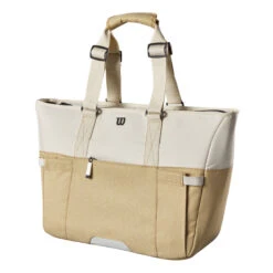 Wilson Women's Tote Sporttasche - Weiß, Khaki -Tennis Point Geschaft 0238500000 000