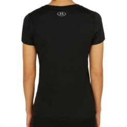 Under Armour Tech Solid T-Shirt Damen - Schwarz, Silber -Tennis Point Geschaft 03833000 0 2 1