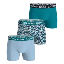 BJØRN BORG Cotton Stretch Boxer Short 3er Pack Herren - Mehrfarbig
