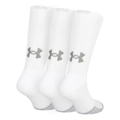 Under Armour Heatgear Crew Sportsocken 3er Pack - Weiß, Grau -Tennis Point Geschaft 06522000 0 2
