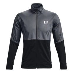 Under Armour Pique Trainingsjacke Herren - Grau, Schwarz