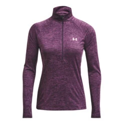 Under Armour Tech Half-Zip Warm Up Twist Longsleeve Damen - Lila -Tennis Point Geschaft 08474000 000