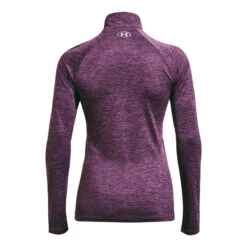 Under Armour Tech Half-Zip Warm Up Twist Longsleeve Damen - Lila
