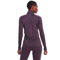 Under Armour Tech Half-Zip Warm Up Twist Longsleeve Damen - Lila -Tennis Point Geschaft 08474000 18