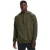 Under Armour Rival Big Logo Hoody Herren - Oliv