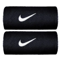 Nike Swoosh Doublewide Schweißband 2er Pack - Dunkelblau, Weiß