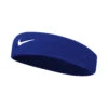 Nike Swoosh Stirnband - Blau, Weiß