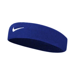 Nike Swoosh Stirnband - Blau, Weiß