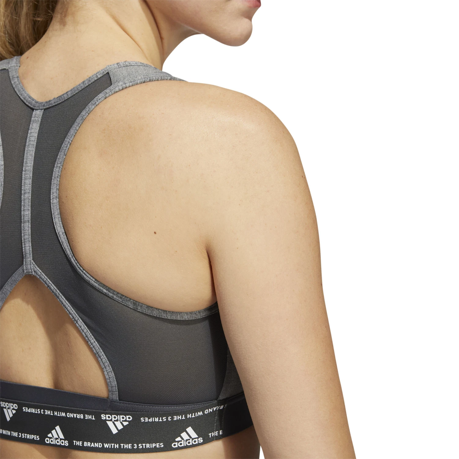 Aeroreact Low-Support 3 Stripes Sport-BH Damen - Grau ADIDAS Aeroreact Low-Support 3 Stripes Sport-BH Damen - Grau -Tennis Point Geschaft 17408000 18