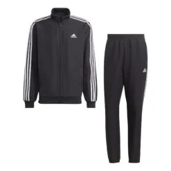 ADIDAS 3-Stripes Woven Trainingsanzug Herren - Schwarz, Weiß -Tennis Point Geschaft 18015000 000