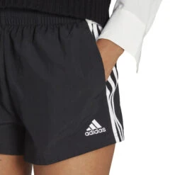 ADIDAS 3 Stripes Woven Shorts Damen - Schwarz, Weiß -Tennis Point Geschaft 18372000 16