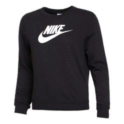 Nike Sportswear Club GX STD Sweatshirt Damen - Schwarz, Weiß -Tennis Point Geschaft 55477000 000