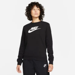 Nike Sportswear Club GX STD Sweatshirt Damen - Schwarz, Weiß -Tennis Point Geschaft 55477000 11