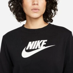 Nike Sportswear Club GX STD Sweatshirt Damen - Schwarz, Weiß -Tennis Point Geschaft 55477000 13