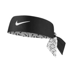 Nike Dri-Fit Head Tie 3.0 Reversible Printed Bandana - Weiß, Schwarz